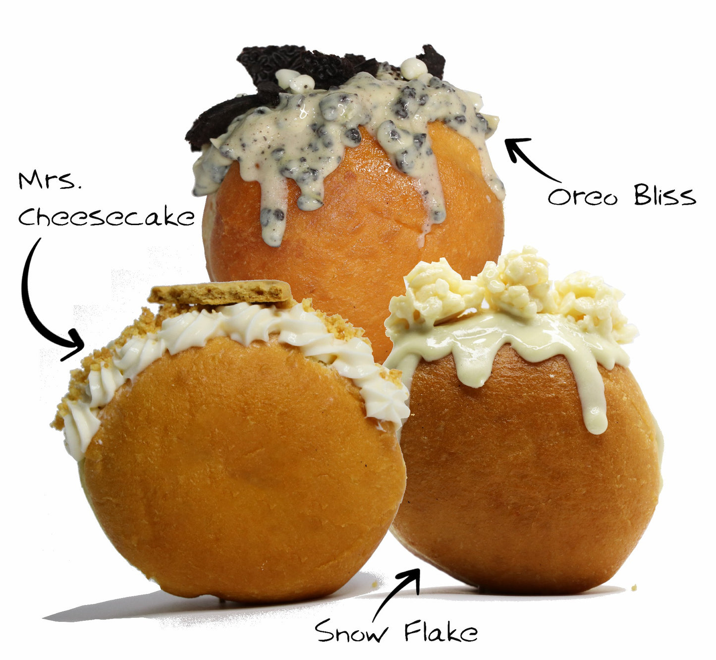 The White Combo- 3 Donuts